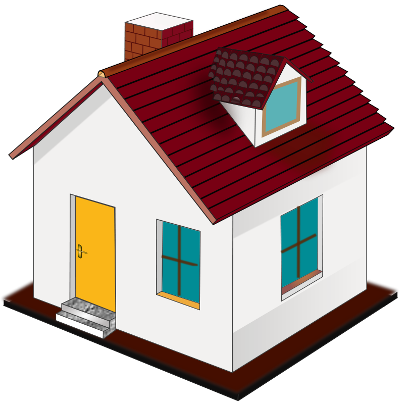 Clip Art House Background PNG