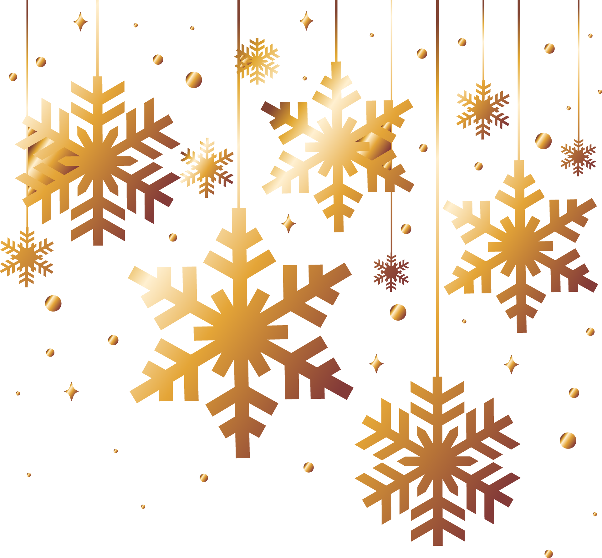 Clipart Snowflake Background PNG Image