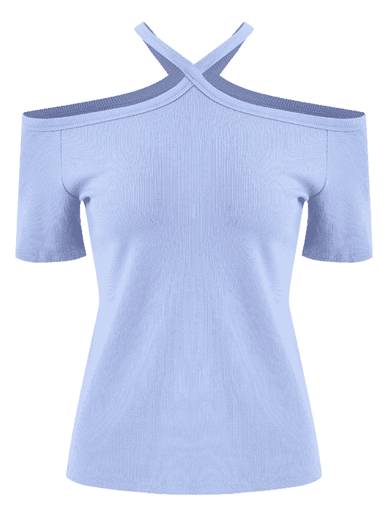 Cold Shoulder T-Shirt Transparent File