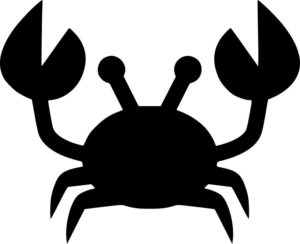 Crab Silhouette Free PNG
