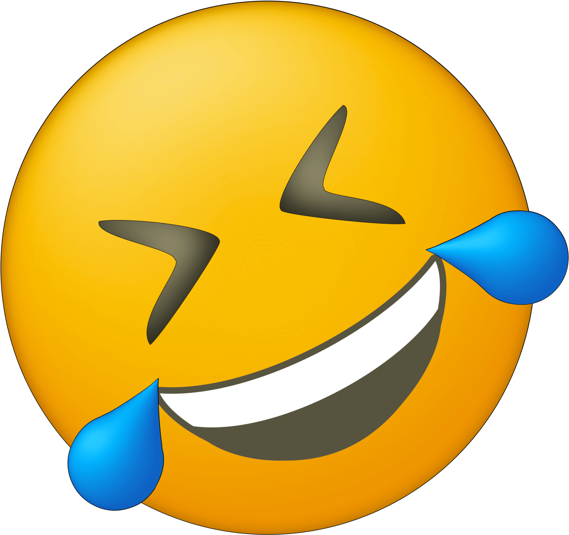 Cry Laugh Emoji PNG Photo Image