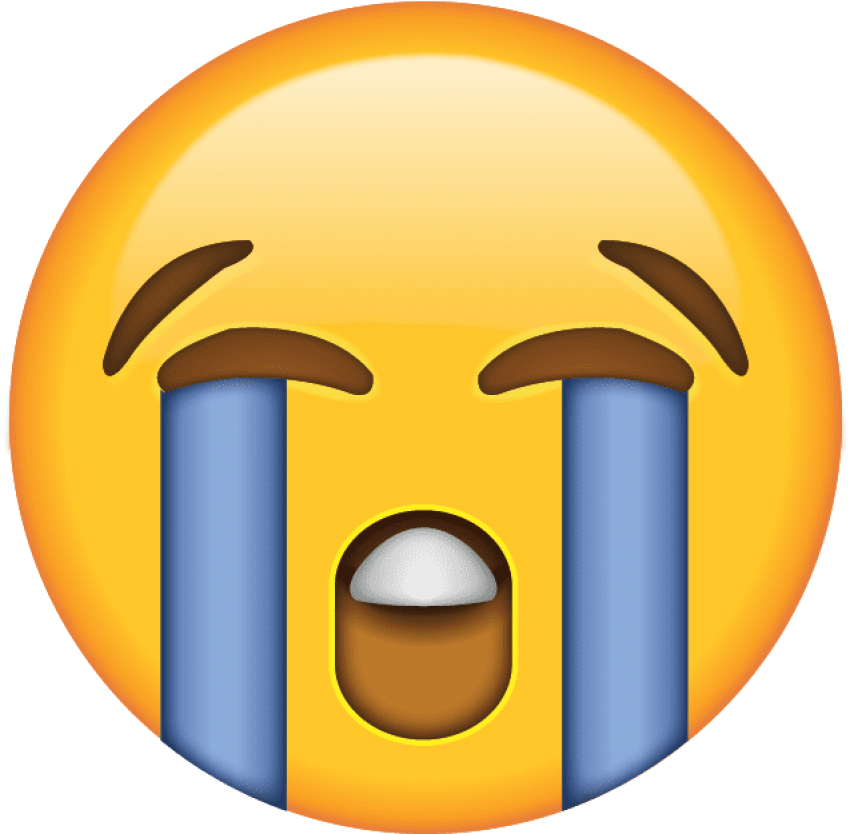 Cry Laugh Emoji PNG Pic Background