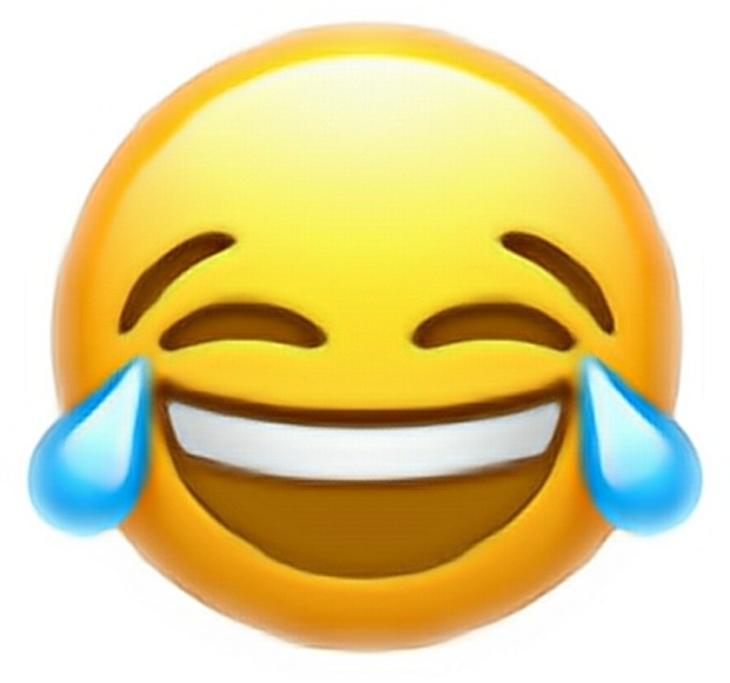 Cry Laughing Emoji No Background