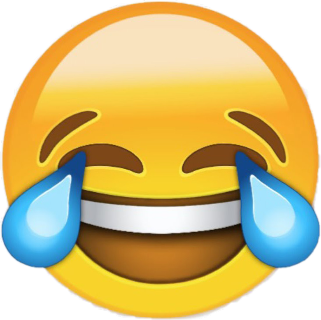 Cry Laughing Emoji PNG Clipart Background