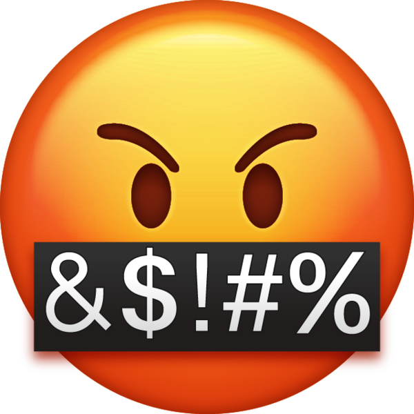 Cursing Emoji Transparent PNG