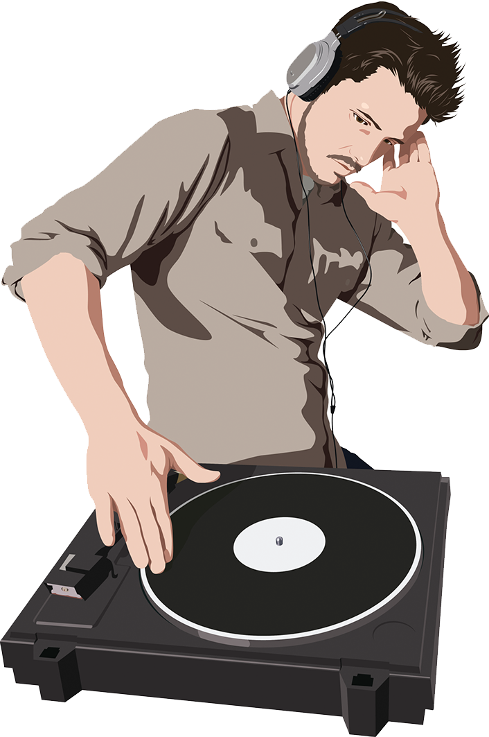 Disc Jockey PNG Clipart Background