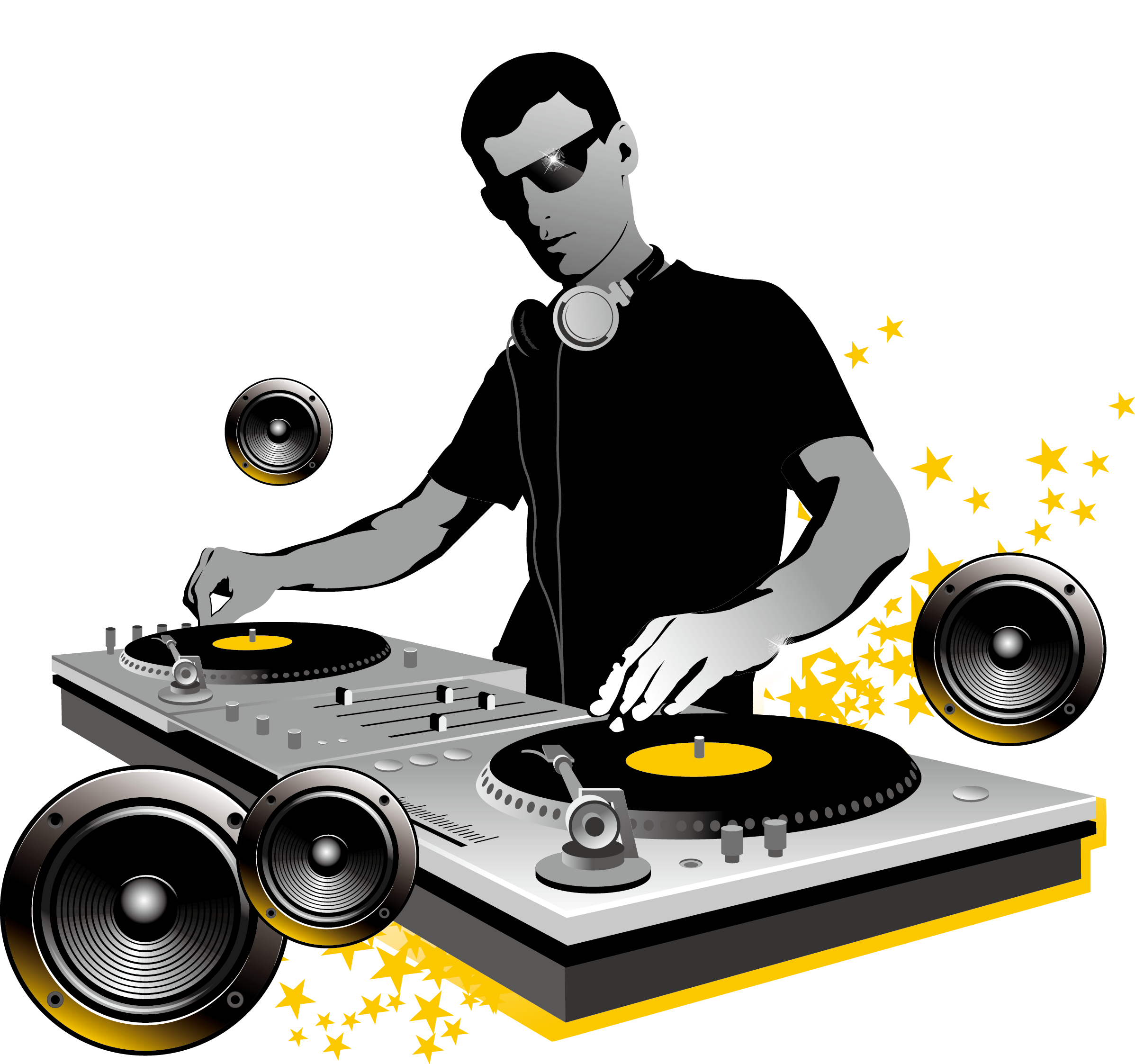 Disc Jockey PNG Pic Background