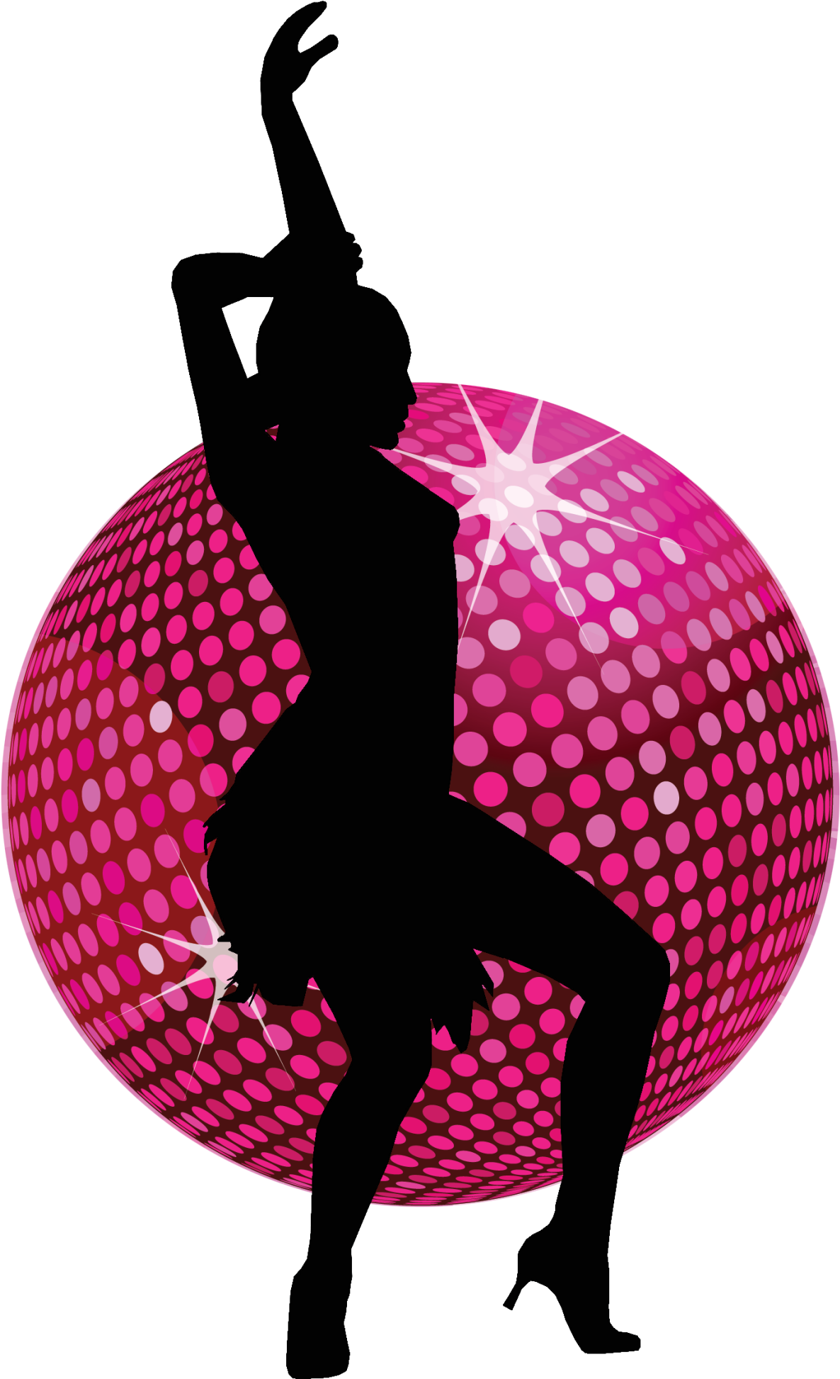 Disco Ball Background PNG Clip Art