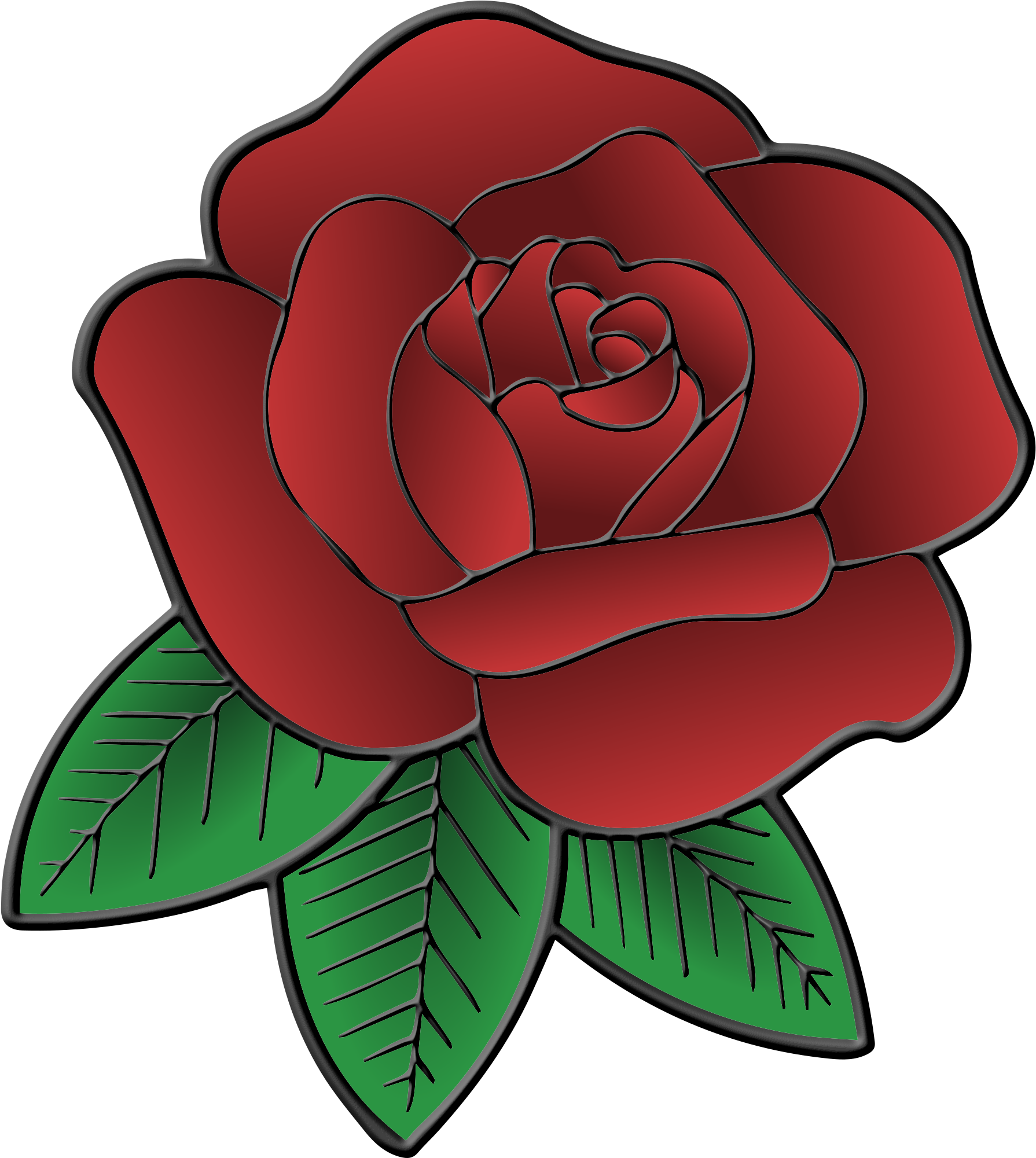 Drawing Of A Rose PNG Clipart Background
