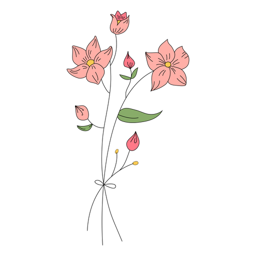 Dibujo de flores imagen transparente. | PNG Play