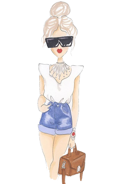 Drawings Of Girls Transparent Free PNG