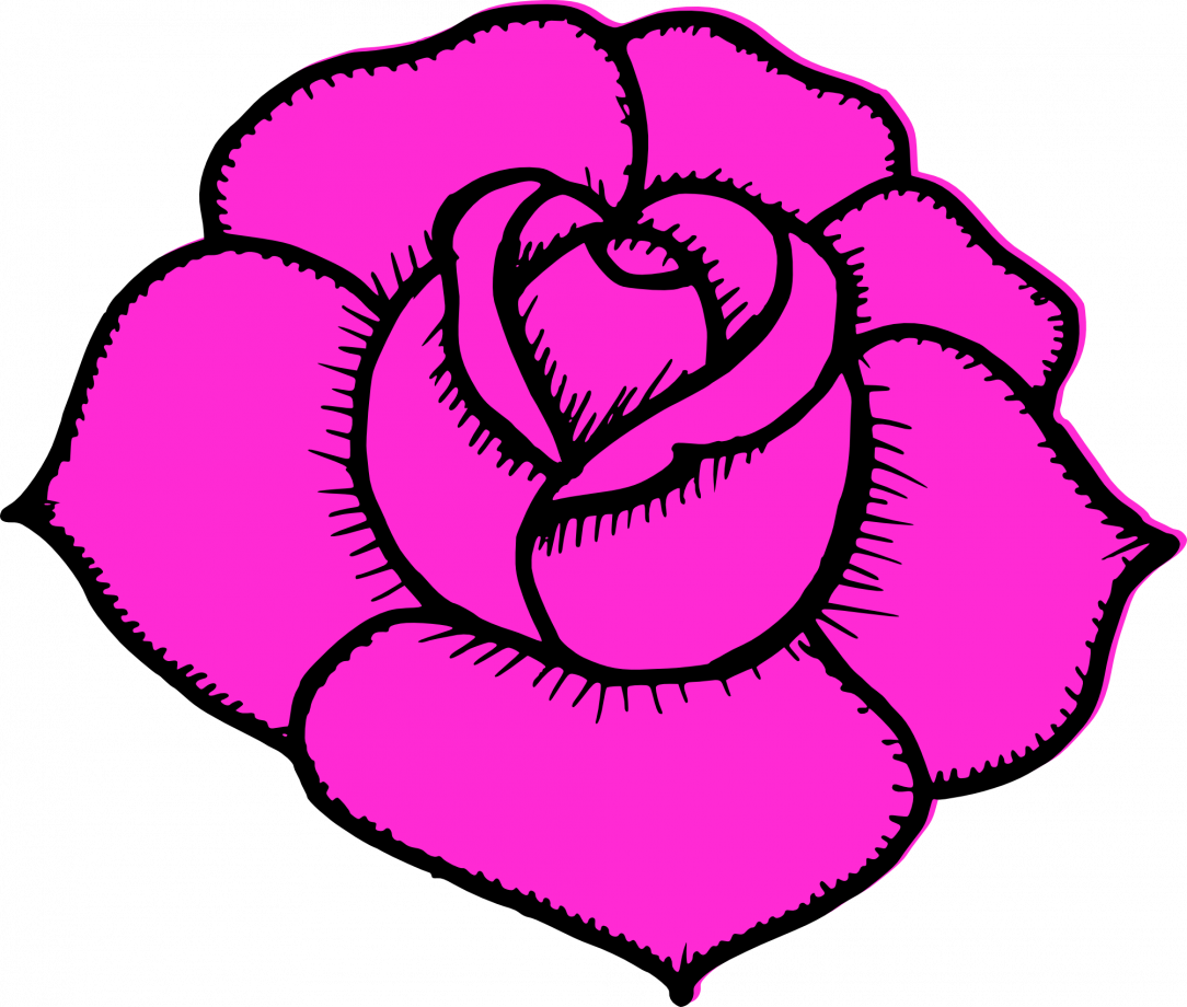 Easy Rose Drawings PNG Photos
