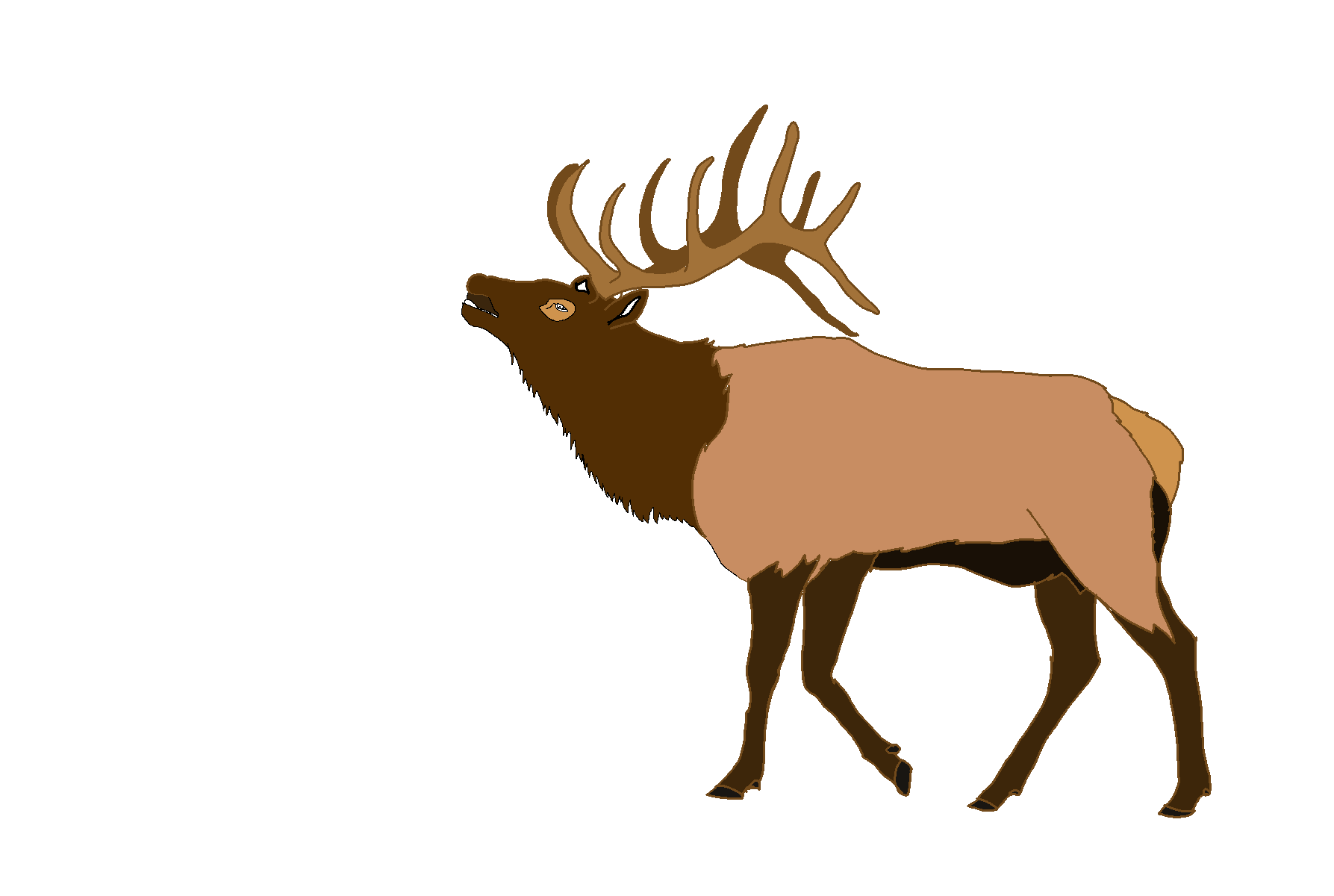 Elk Background PNG Clip Art