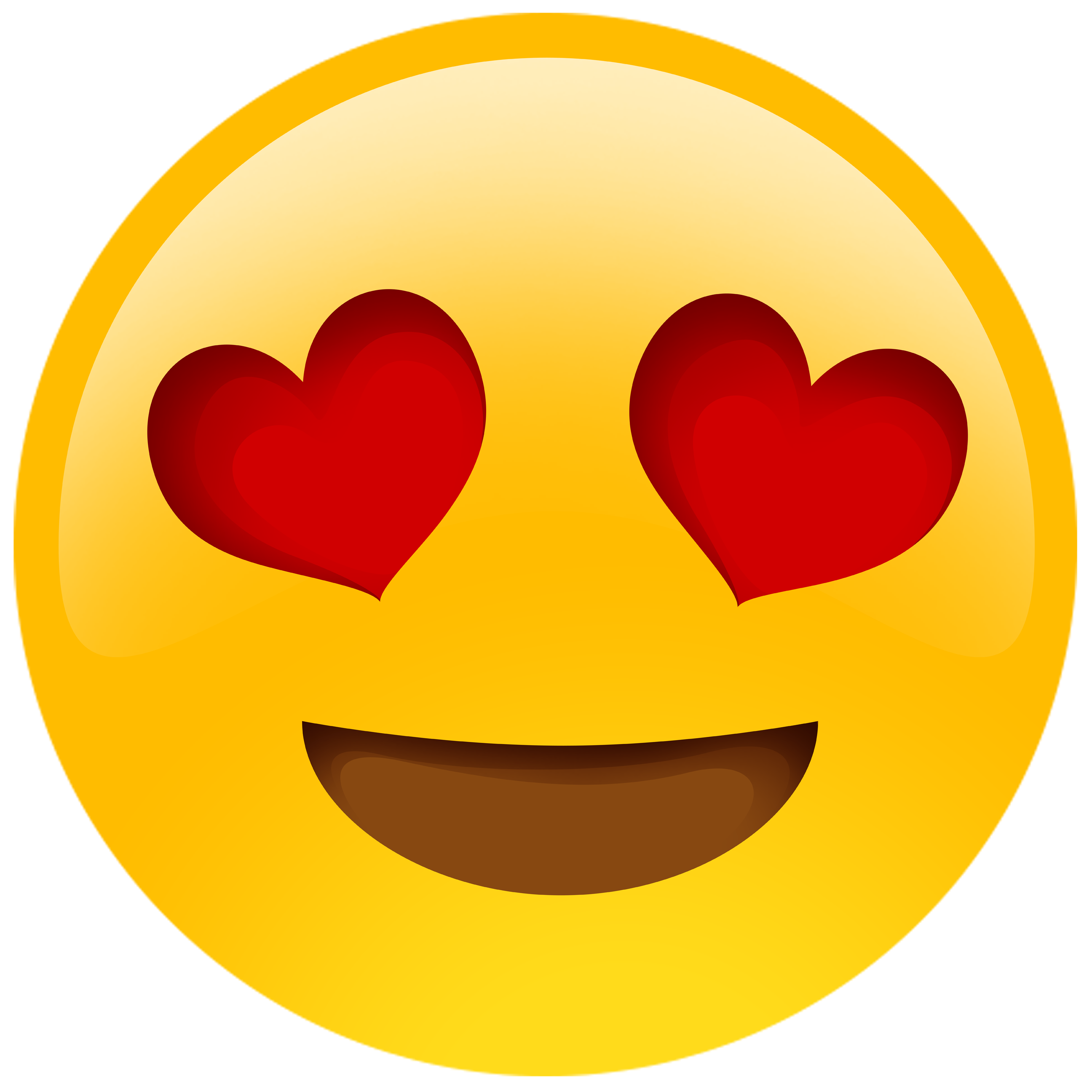 Emoji Heart Eyes Free PNG