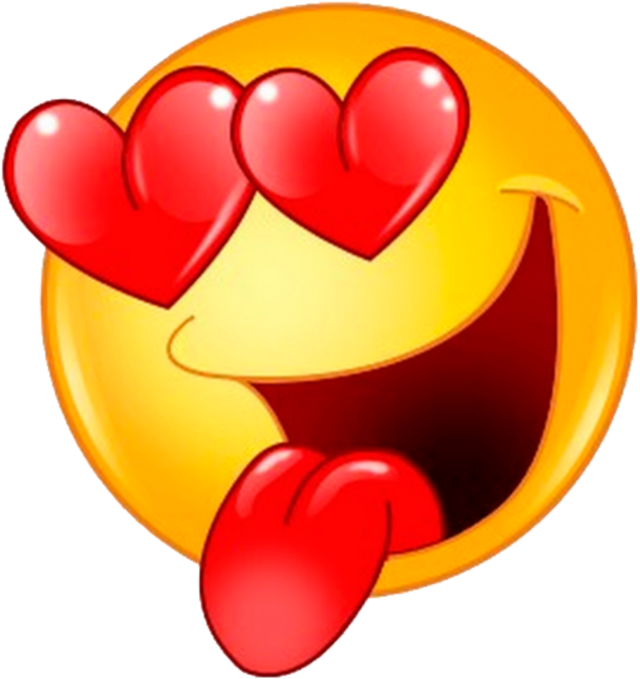 Emoji Heart Eyes PNG Free File Download