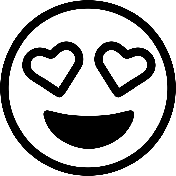 Emoji Heart Eyes Transparent Background