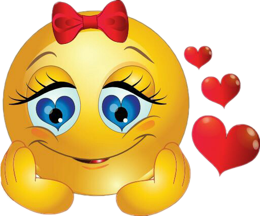 Emoji Heart Eyes Transparent Free PNG