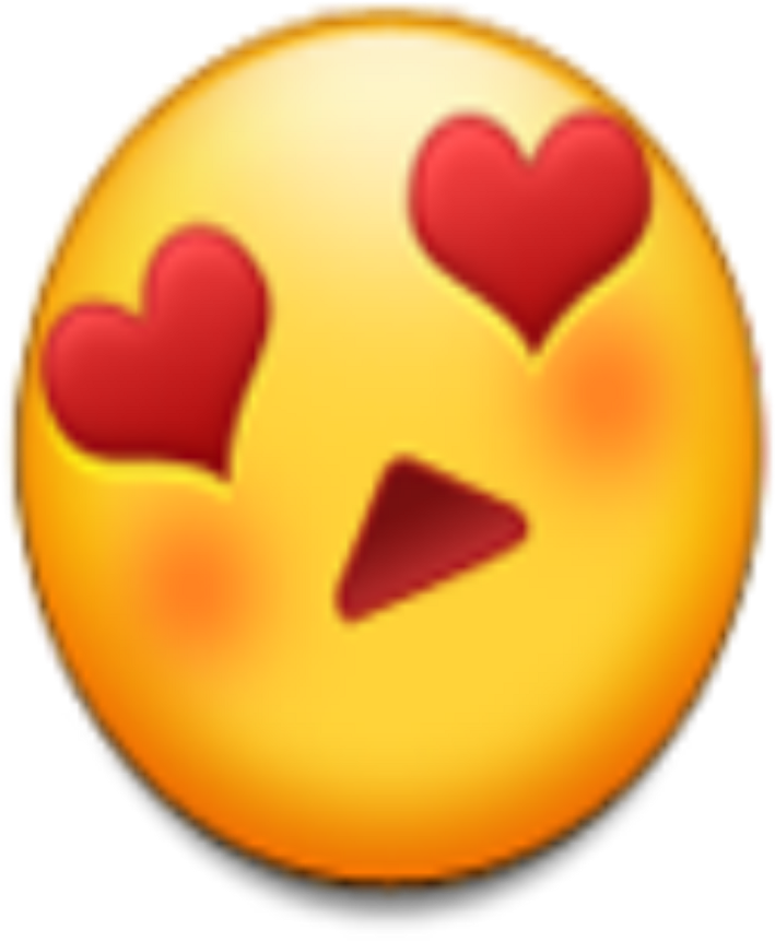 Emoji Heart Eyes Transparent Image