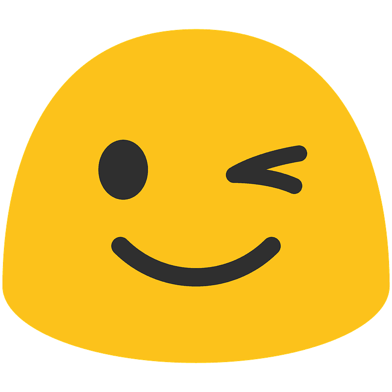 Emoji Wink Background PNG