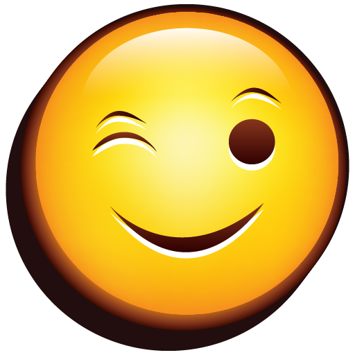 Emoji Wink PNG Free File Download