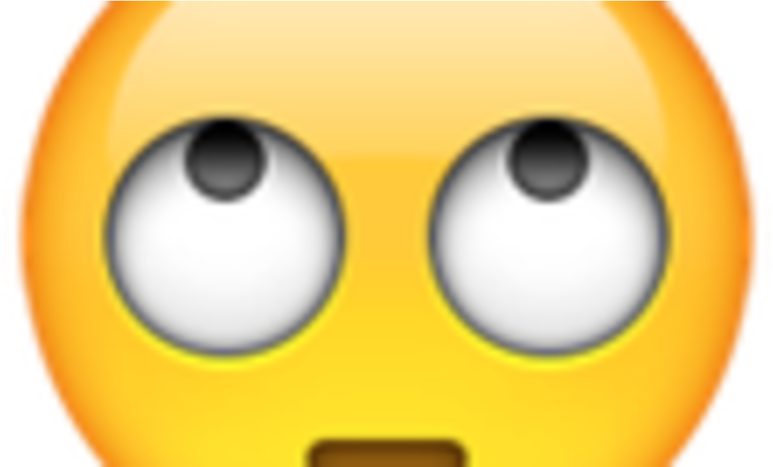 Eye Roll Emoji Background PNG Image