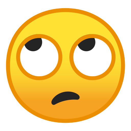 Eye Roll Emoji PNG Background