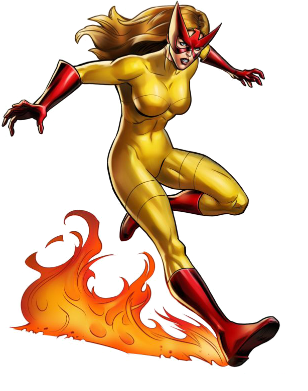Firestar Marvel Transparent Free PNG