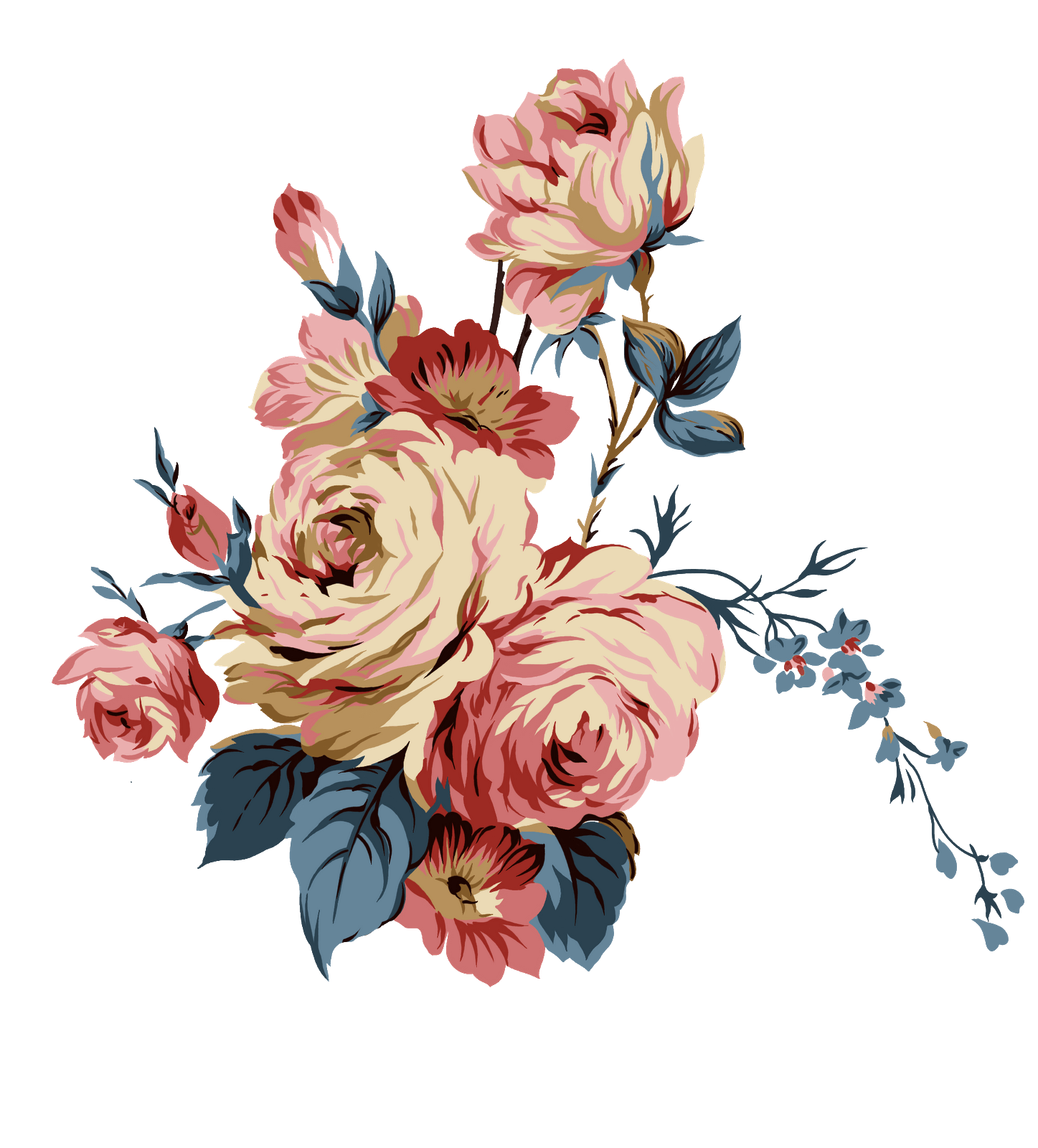 Flower Clip Art Background PNG