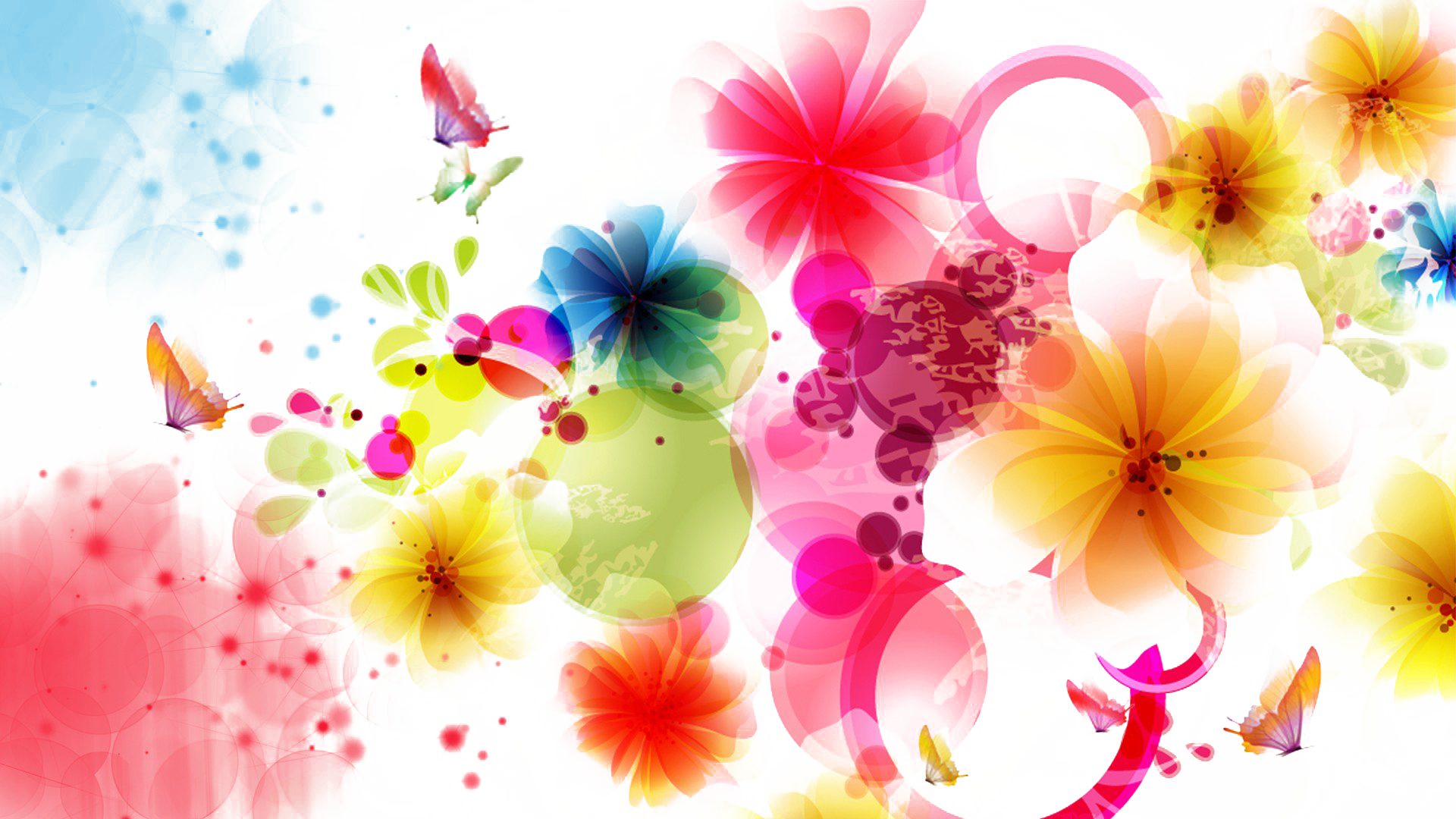 Flower Colorful PNG Background
