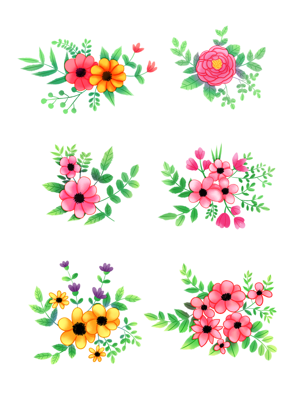 Flower Drawings PNG Photos
