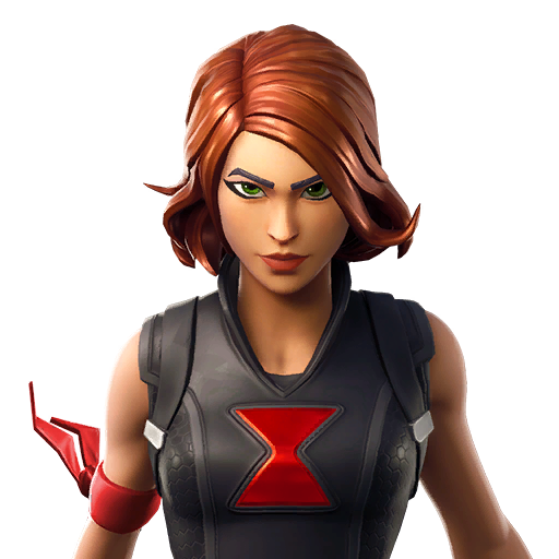 Fornite Black Widow Outfit Background PNG Image