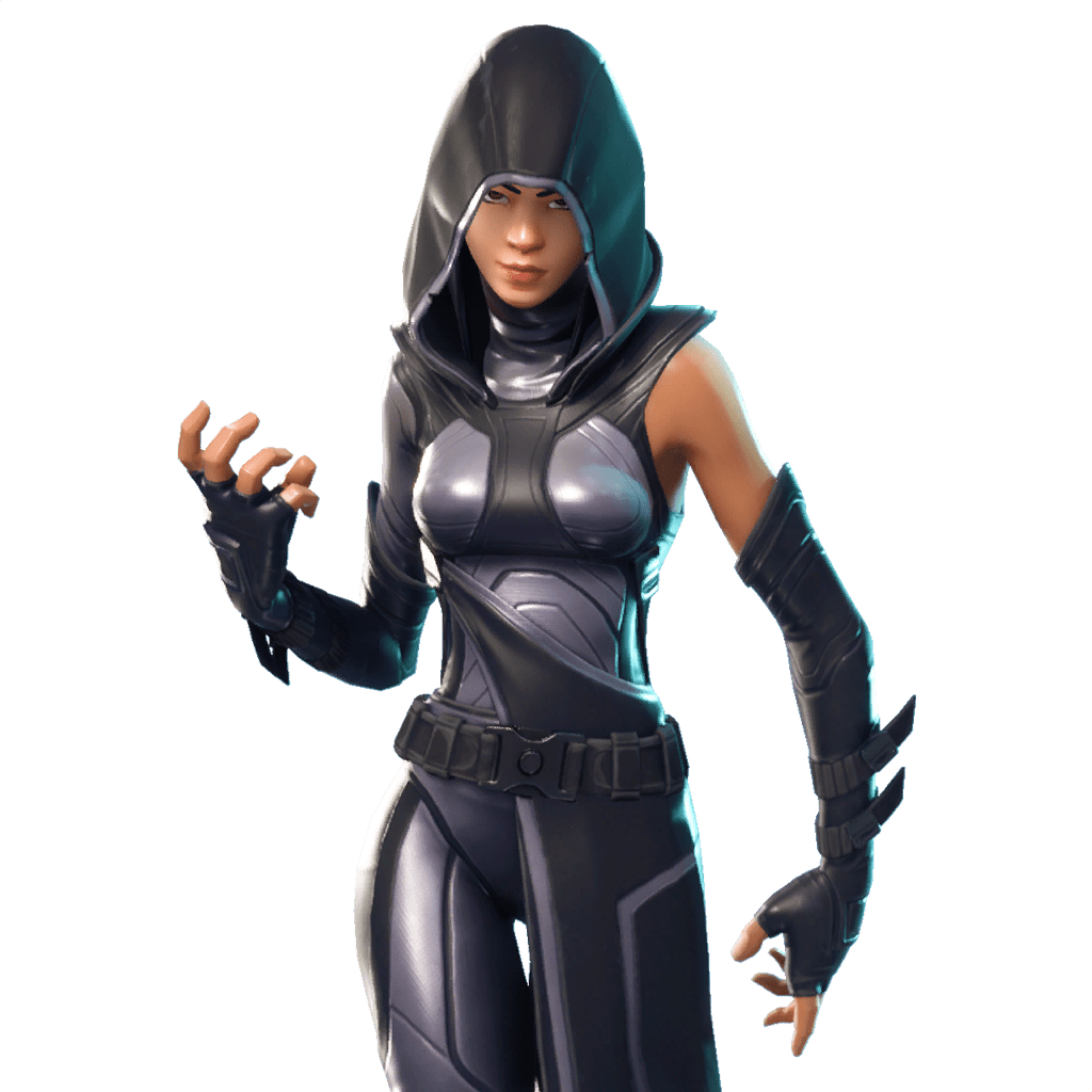 Fornite Black Widow Outfit Transparent File