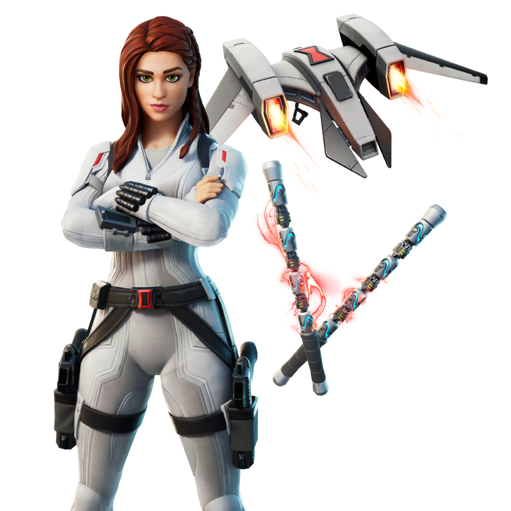 Fornite Black Widow Outfit Transparent Free PNG