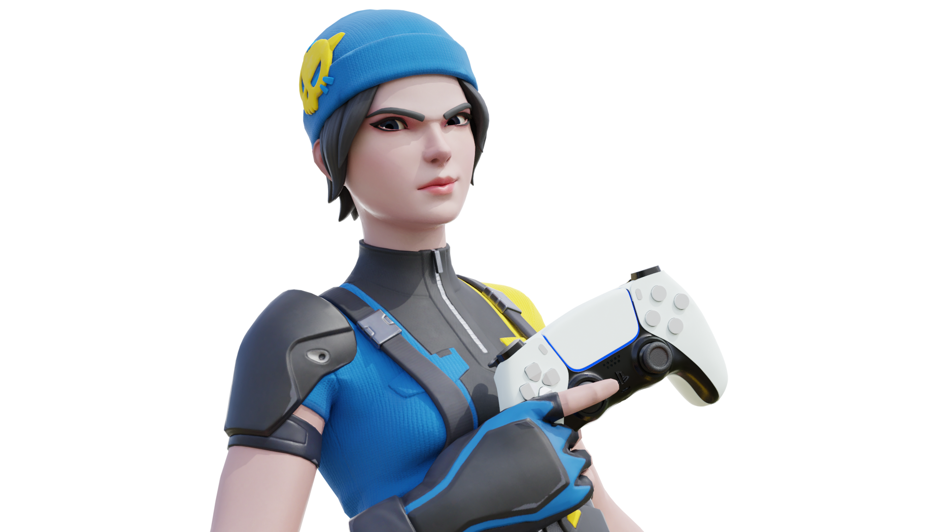 Fornite Blue Team Leader PNG HD Quality