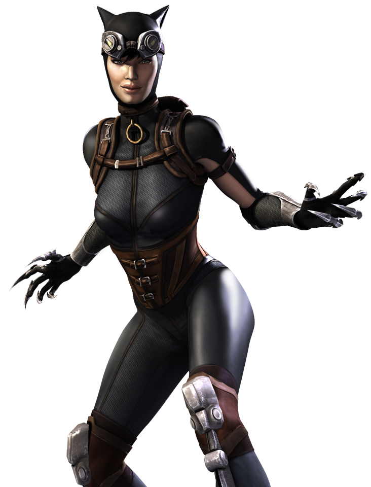 Fornite Catwoman Comic Book Outfit Background PNG