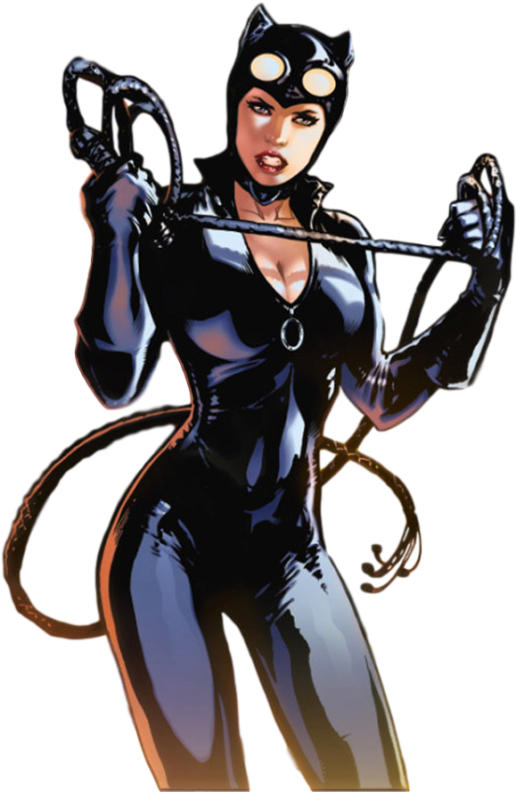 Fornite Catwoman Comic Book Outfit Transparent Image