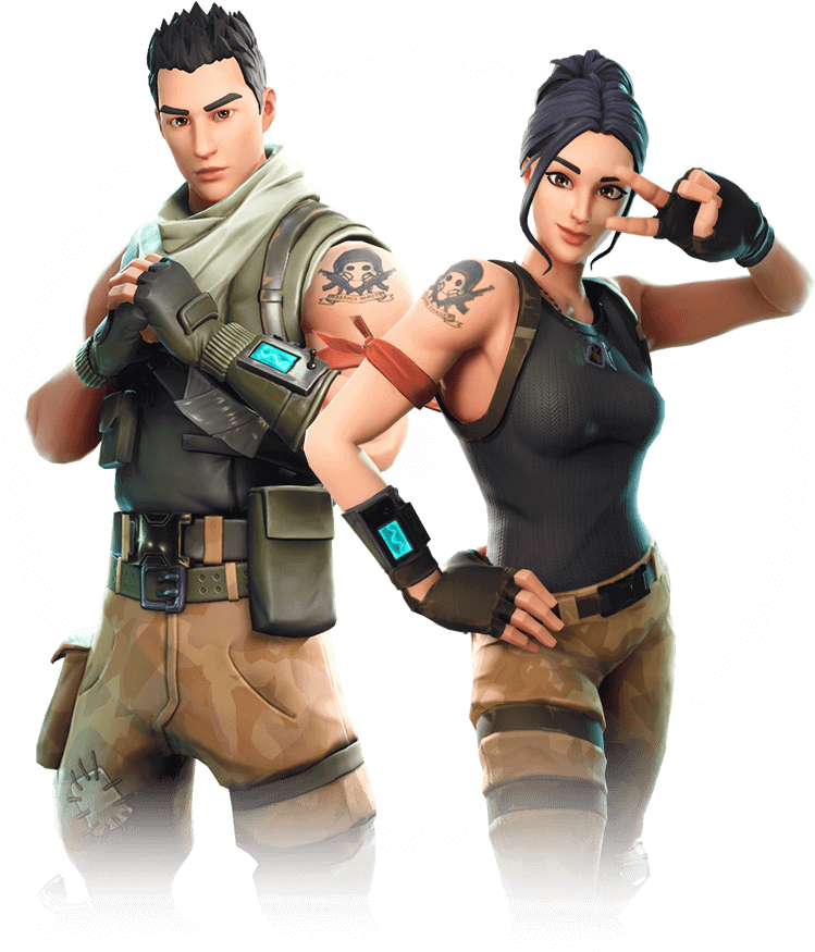 Fornite Default Skins PNG HD Quality