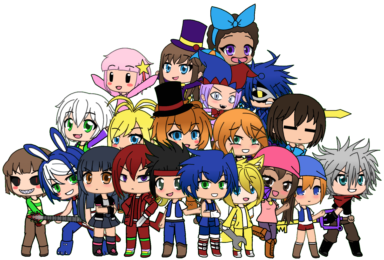 Gacha Life Character PNG Clipart Background