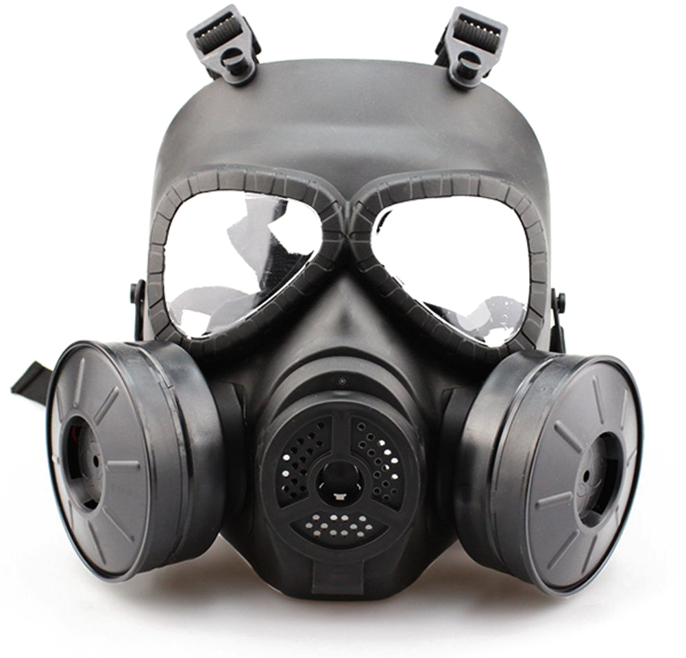 Gas Mask Background PNG Clip Art Image