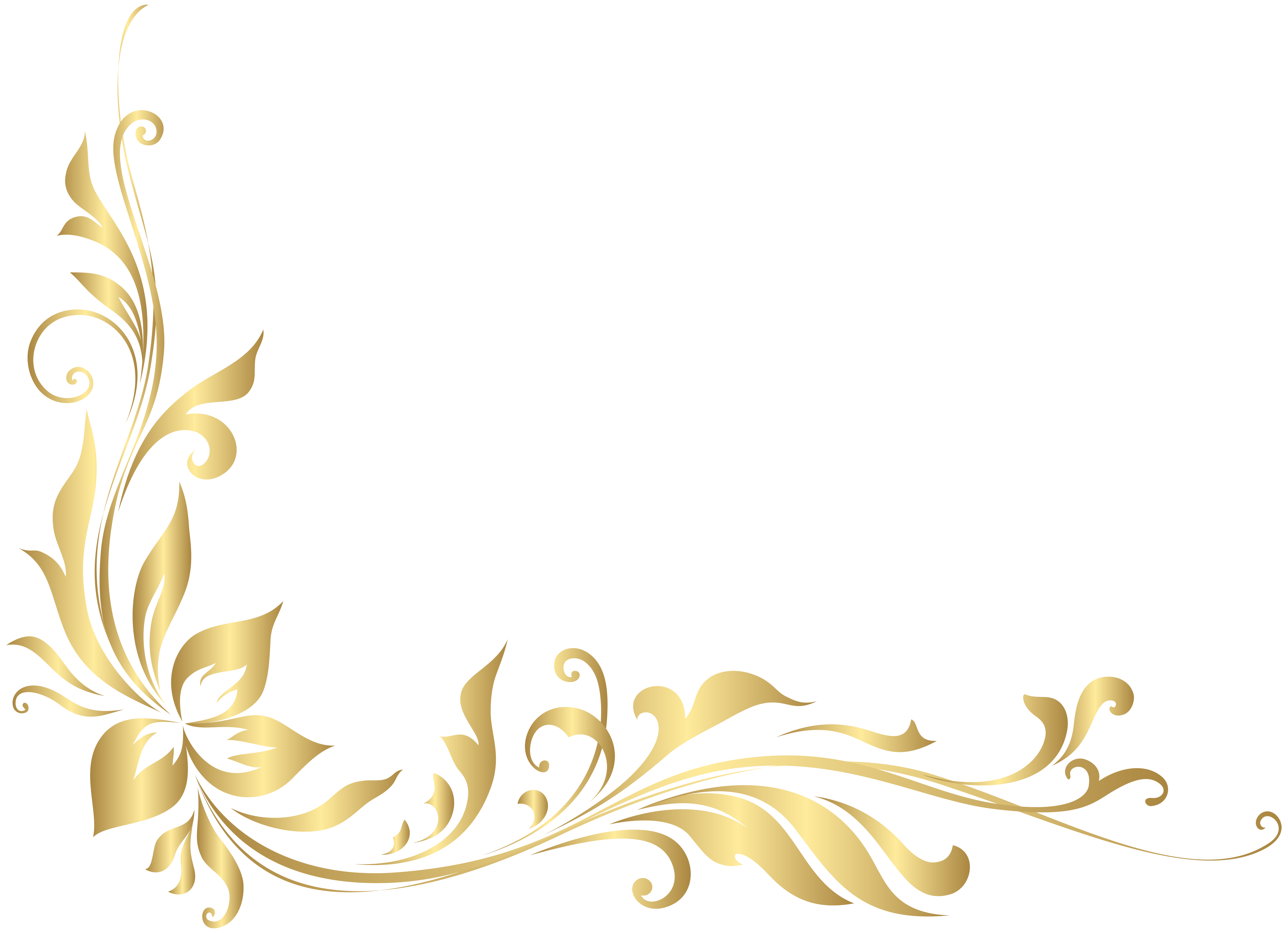 Golden Decoration PNG Background | PNG Play