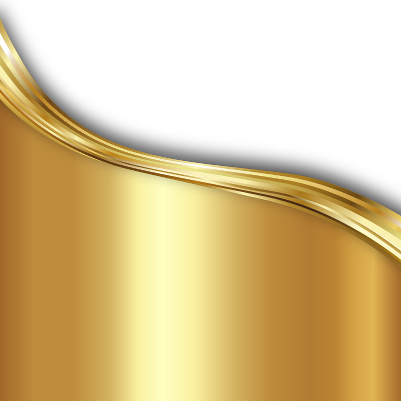 Golden Decoration PNG HD Quality