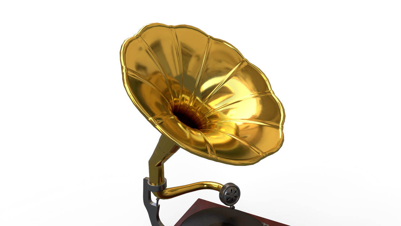 Gramophone Background PNG Image