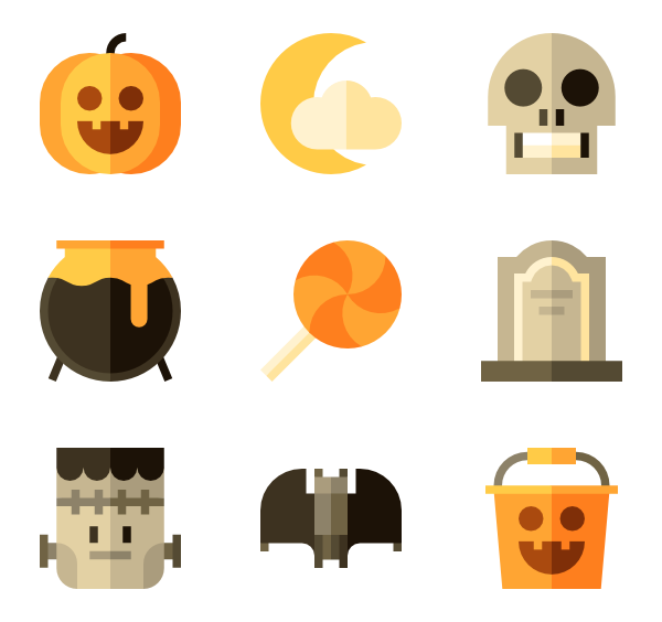 Halloween App Icons Background PNG