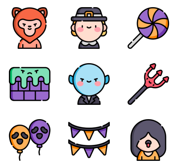 Halloween App Icons No Background