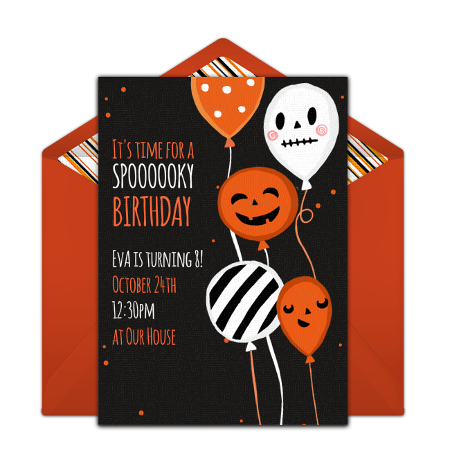 Halloween Birthday Party Download Free PNG
