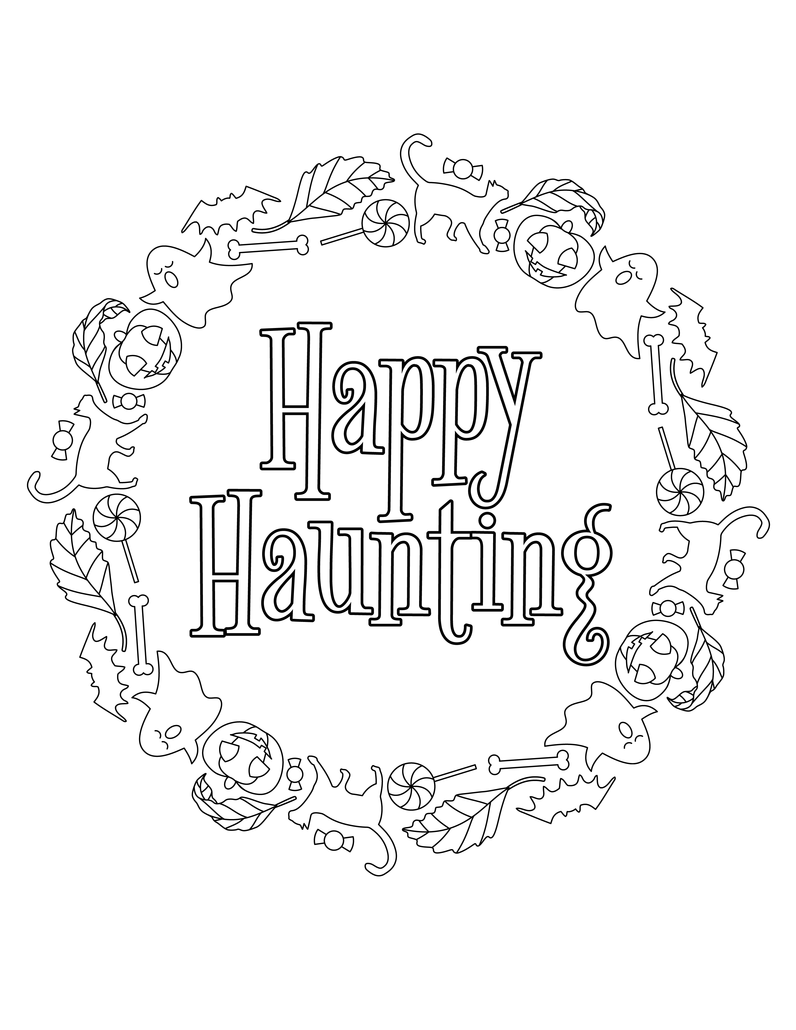 Halloween Coloring Pages Transparent File