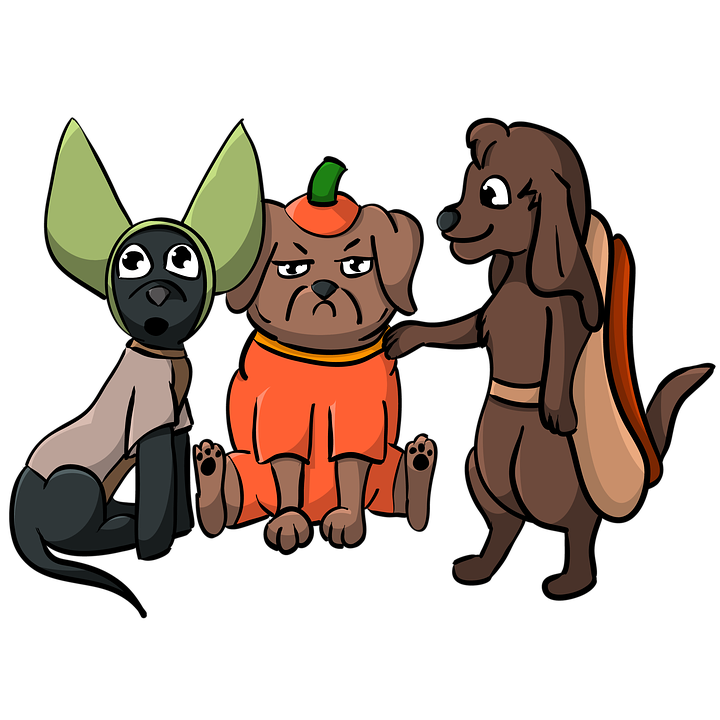 Halloween Costumes Dogs PNG Photo Image