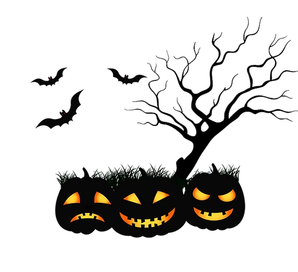 Halloween Decorations Background PNG