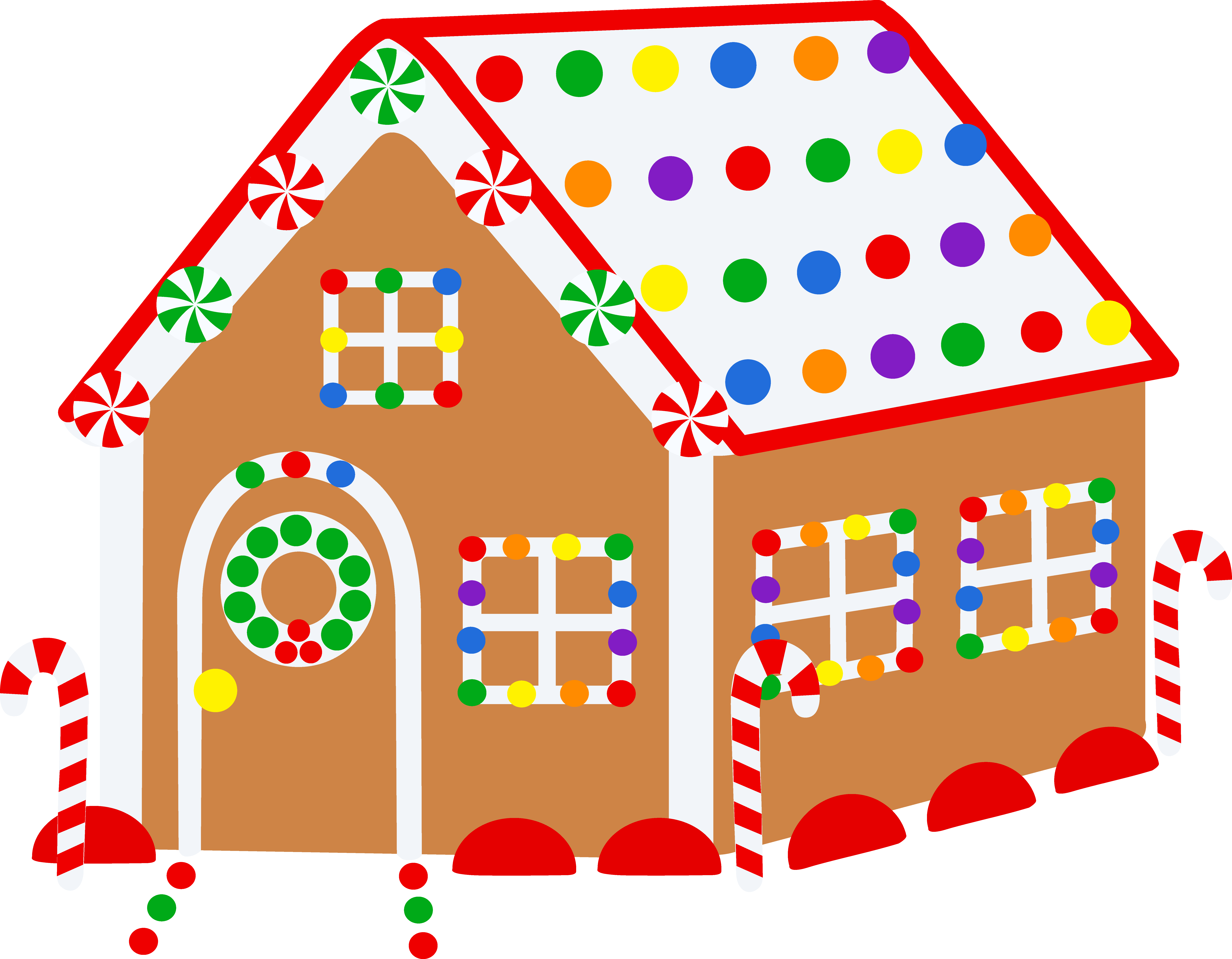 Halloween Gingerbread House Background PNG Image