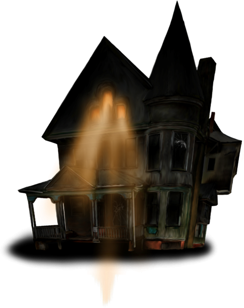 Halloween Gingerbread House PNG Clipart Background